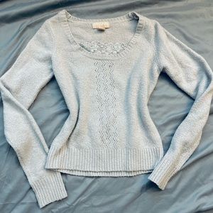Coquette y2k 2000s dollete balletcore sequined sweater